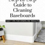 How to Clean White Baseboards Pin 2